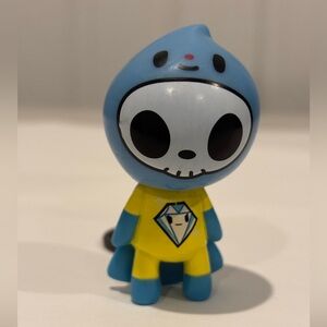 Tokidoki Vibrant Blue and Yellow Character Keychain